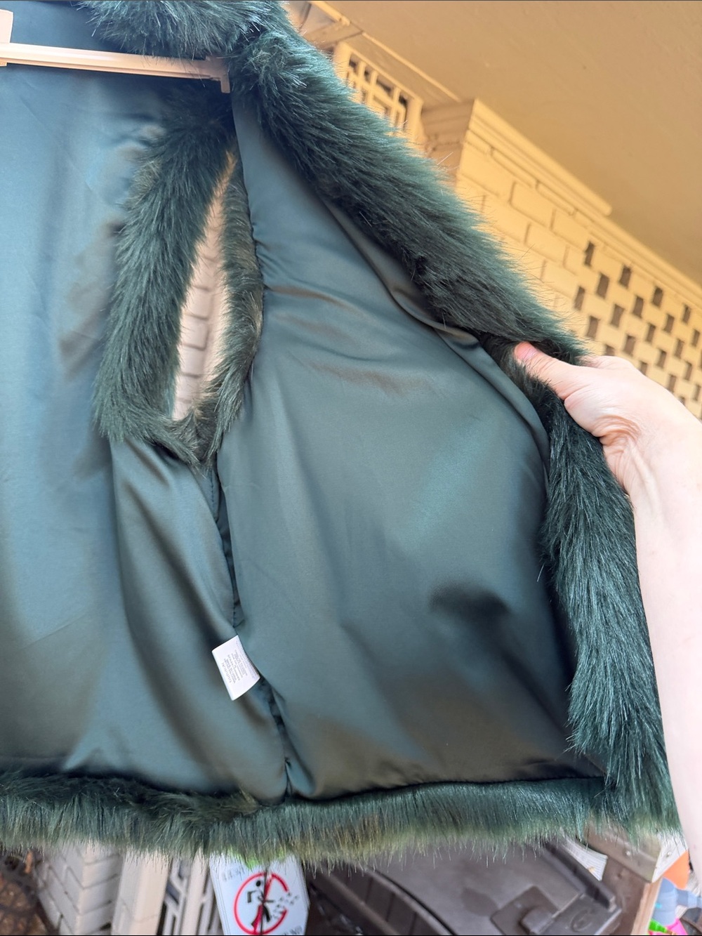 Gibson Latimer Deep Green Faux Fur Teddy Jacket XL - Picture 9 of 16
